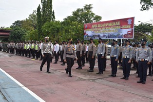 Ini Pesan Kapolres Inhu Saat Apel Gelar Pasukan Operasi Patuh LK 2022